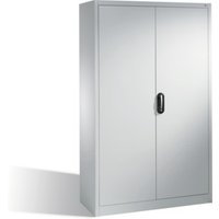 C+P Aktenschrank Acurado mit Drehtüren, 5 Ordnerhöhen, H1950xB1200xT400mm Weißaluminium von C + P Möbelsysteme