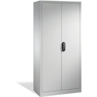 C+P Aktenschrank Acurado mit Drehtüren, 5 Ordnerhöhen, H1950xB930xT400mm Weißaluminium von C + P Möbelsysteme