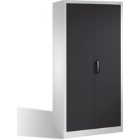 C+P Aktenschrank Acurado mit Drehtüren, 5 Ordnerhöhen, H1950xB930xT500mm Front Schwarzgrau Korpus Lichtgrau von C + P Möbelsysteme