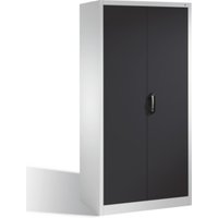 C+P Aktenschrank Acurado mit Drehtüren, 5 Ordnerhöhen, H1950xB930xT600mm Front Schwarzgrau Korpus Lichtgrau von C + P Möbelsysteme