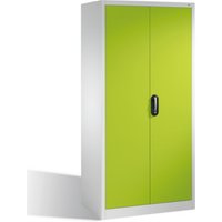 C+P Aktenschrank Acurado mit Drehtüren, 5 Ordnerhöhen, H1950xB930xT600mm Front Viridingrün Korpus Lichtgrau von C + P Möbelsysteme