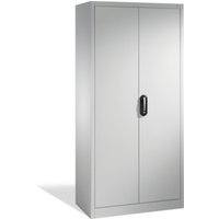 C+P Aktenschrank Acurado mit Drehtüren, innen 30 Gefache, H1950xB930xT400mm Weißaluminium von C + P Möbelsysteme