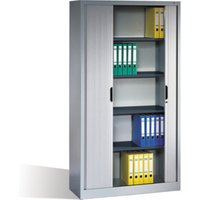C+P Aktenschrank Omnispace mit Rollladen, 5 Ordnerhöhen, H1980xB1000xT420mm Front Lichtgrau Korpus Lichtgrau von C + P Möbelsysteme