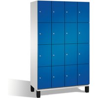 C+P Fächerschrank Cambio auf Füßen, 16 Fächer, H1980xB1200xT525mm Front Enzianblau Korpus Lichtgrau C+P Fächerschrank Cambio auf Füßen, 16 Fächer, H1980xB1200xT525mm Front Enzianblau Korpus Lichtgrau von C&P Möbelsysteme
