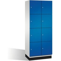 C+P Fächerschrank Cambio auf Sockel, 8 Fächer, H1950xB800xT525mm Front Enzianblau Korpus Lichtgrau C+P Fächerschrank Cambio auf Sockel, 8 Fächer, H1950xB800xT525mm Front Enzianblau Korpus Lichtgrau von C + P Möbelsysteme