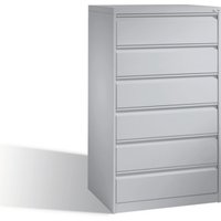 C+P Karteischrank Acurado für Karteikarten DIN A5 quer, 6 Schubladen, dreibahnig Weißaluminium C+P Karteischrank Acurado für Karteikarten DIN A5 quer, 6 Schubladen, dreibahnig Weißaluminium von C + P Möbelsysteme