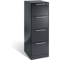 C+P Karteischrank Asisto für Karteikarten DIN A4 quer, 4 Schubladen, einbahnig Schwarzgrau C+P Karteischrank Asisto für Karteikarten DIN A4 quer, 4 Schubladen, einbahnig Schwarzgrau von C + P Möbelsysteme