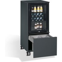 C+P Kühlschrank-Caddy Asisto mit Abfallsammler, H1150xB500xT600mm Schwarzgrau C+P Kühlschrank-Caddy Asisto mit Abfallsammler, H1150xB500xT600mm Schwarzgrau von C + P Möbelsysteme
