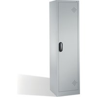 C+P Umweltschrank mit Drehtür, 4 Polyethylen-Wannen, H1950xB500xT500mm Front Lichtgrau Korpus Lichtgrau von C + P Möbelsysteme