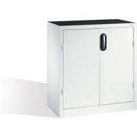 C+P Werkzeug-Beistellschrank mit Drehtüren, 2 Böden und 3 Schübe, H1000xB930xT500mm Front Lichtgrau Korpus Lichtgrau von C + P Möbelsysteme