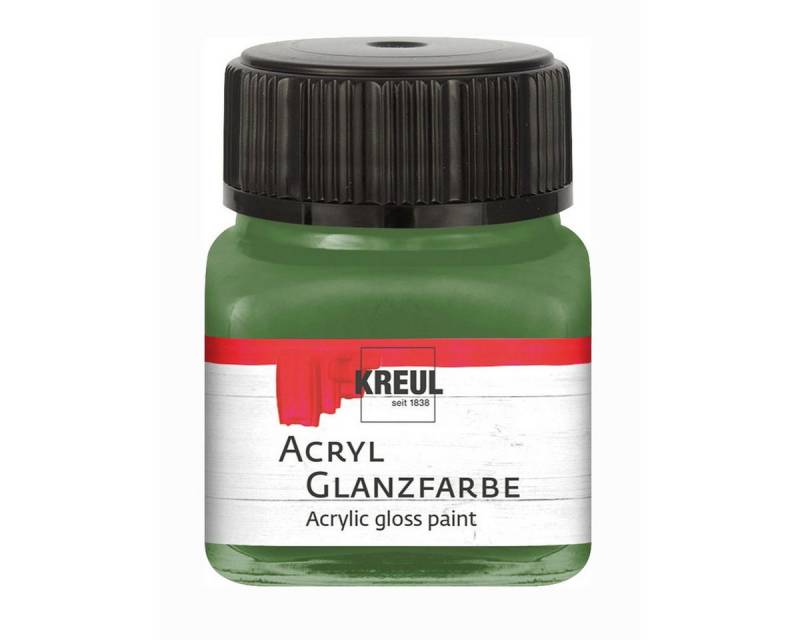 C. KREUL Acrylfarbe KREUL Acryl Glanzfarbe olivgrün 20ml Glas von C. KREUL