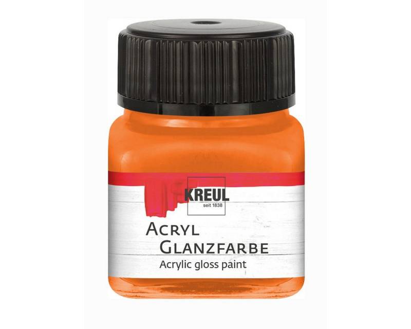 C. KREUL Acrylfarbe KREUL Acryl Glanzfarbe orange 20ml Glas von C. KREUL