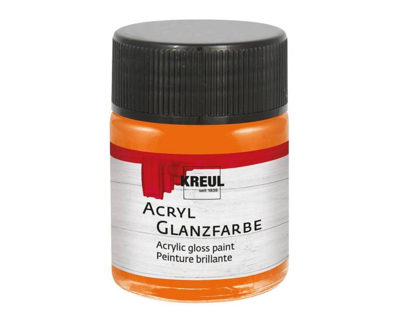 C. KREUL Acrylfarbe KREUL Acryl Glanzfarbe orange 50ml Glas von C. KREUL