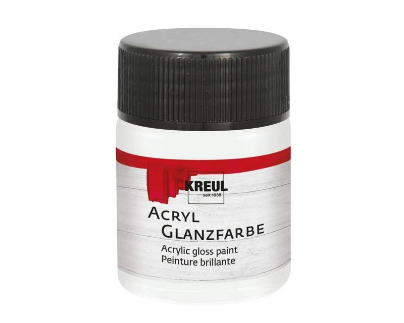 C. KREUL Acrylfarbe KREUL Acryl Glanzfarbe weiß 50ml Glas von C. KREUL