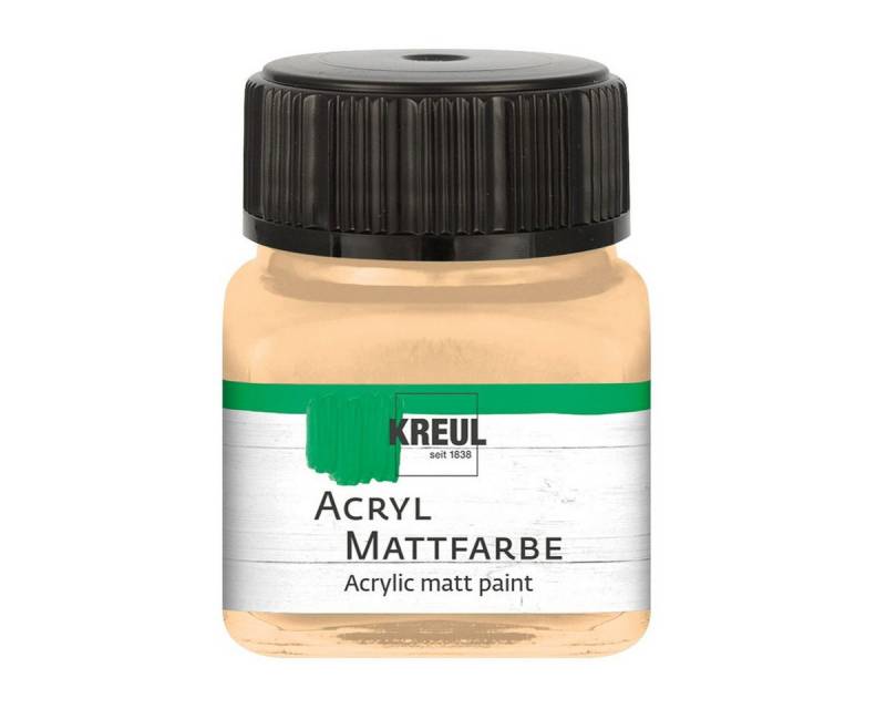 C. KREUL Acrylfarbe KREUL Acryl Mattfarbe beige sunny 20ml Glas von C. KREUL