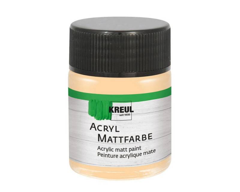 C. KREUL Acrylfarbe KREUL Acryl Mattfarbe beige sunny 50ml Glas von C. KREUL