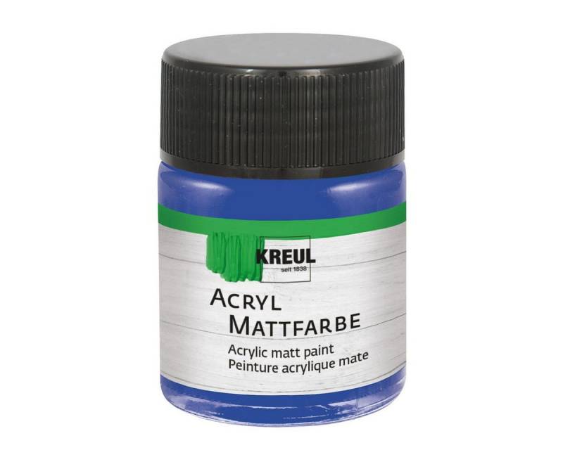 C. KREUL Acrylfarbe KREUL Acryl Mattfarbe blau 50ml Glas von C. KREUL