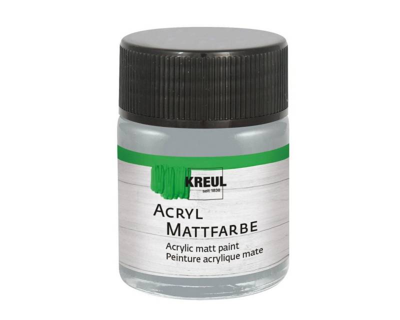 C. KREUL Acrylfarbe KREUL Acryl Mattfarbe blaugrau 50ml Glas von C. KREUL