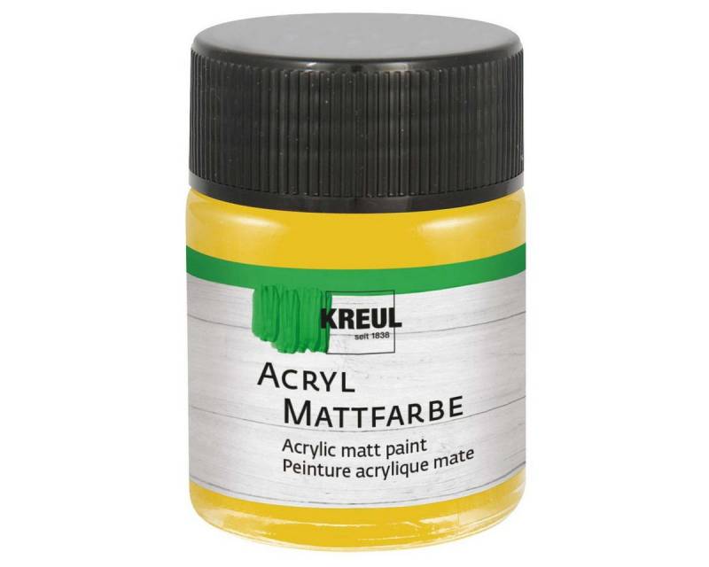 C. KREUL Acrylfarbe KREUL Acryl Mattfarbe gold 50ml Glas von C. KREUL