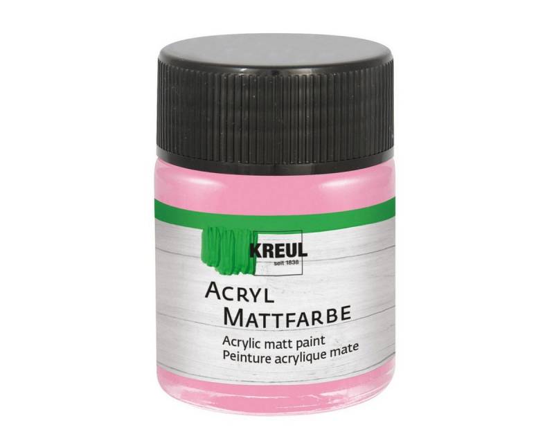 C. KREUL Acrylfarbe KREUL Acryl Mattfarbe himbeere 50ml Glas von C. KREUL