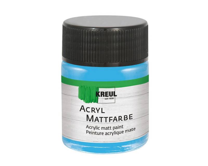 C. KREUL Acrylfarbe KREUL Acryl Mattfarbe himmelblau 50ml Glas von C. KREUL