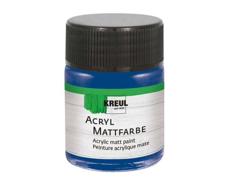 C. KREUL Acrylfarbe KREUL Acryl Mattfarbe kobaltblau 50ml Glas von C. KREUL