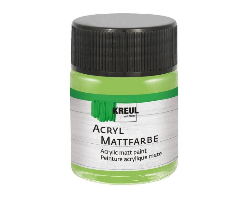 C. KREUL Acrylfarbe KREUL Acryl Mattfarbe maigrün 50ml Glas von C. KREUL