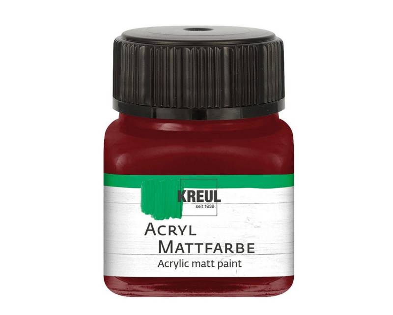 C. KREUL Acrylfarbe KREUL Acryl Mattfarbe maron 20ml Glas von C. KREUL