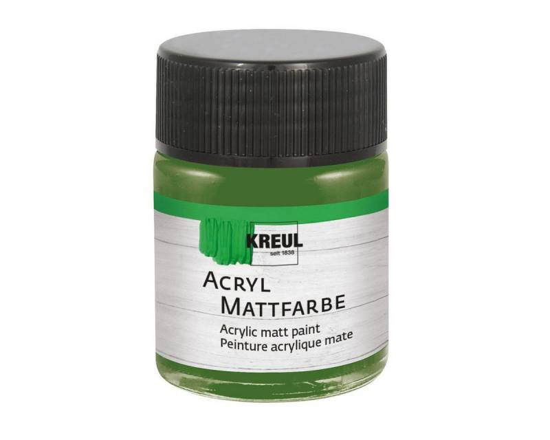 C. KREUL Acrylfarbe KREUL Acryl Mattfarbe olivgrün 50ml Glas von C. KREUL