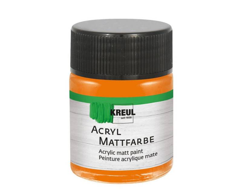 C. KREUL Acrylfarbe KREUL Acryl Mattfarbe orange 50ml Glas von C. KREUL