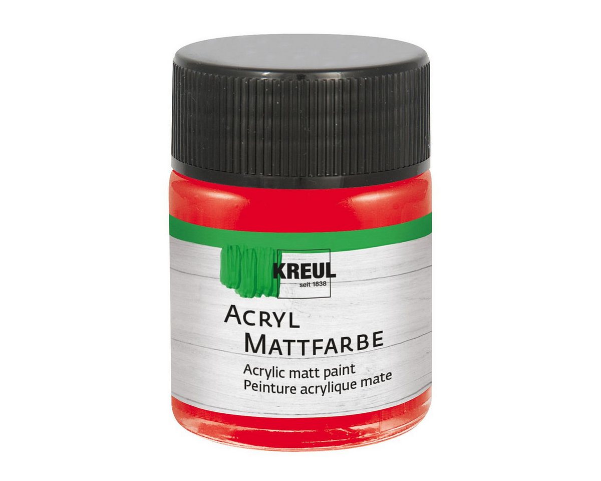 C. KREUL Acrylfarbe KREUL Acryl Mattfarbe rot 50ml Glas C. KREUL Acrylfarbe KREUL Acryl Mattfarbe rot 50ml Glas von C. KREUL