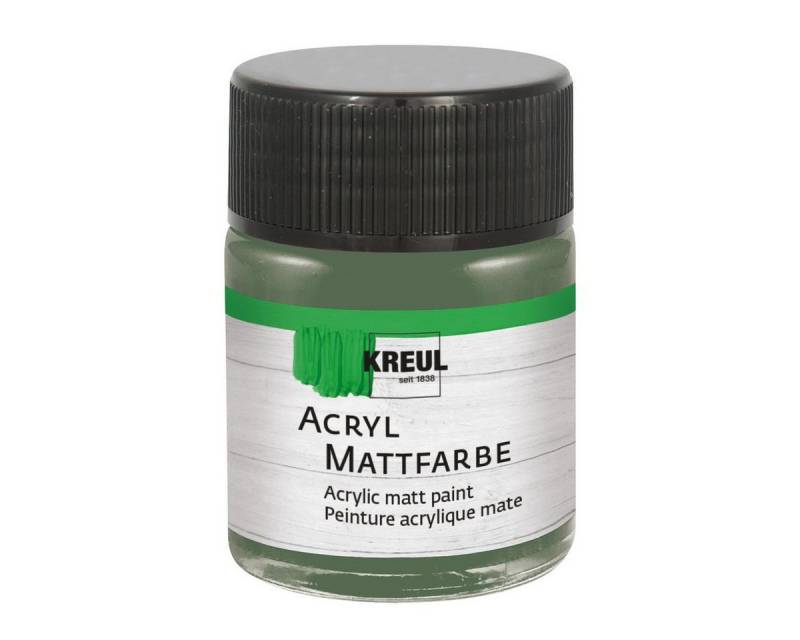 C. KREUL Acrylfarbe KREUL Acryl Mattfarbe russischgrün 50ml Glas von C. KREUL