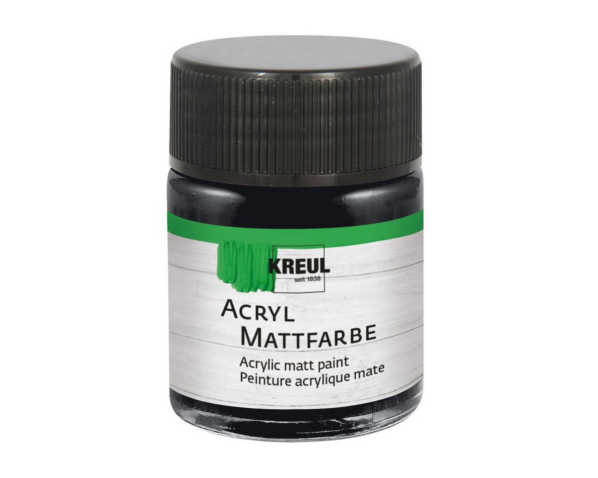 C. KREUL Acrylfarbe KREUL Acryl Mattfarbe schwarz 50ml Glas C. KREUL Acrylfarbe KREUL Acryl Mattfarbe schwarz 50ml Glas von C. KREUL