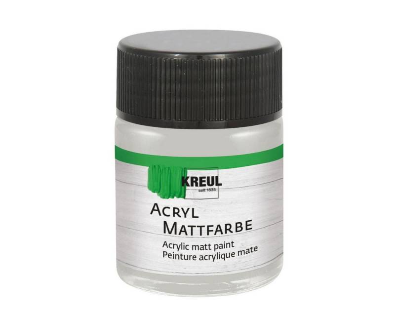 C. KREUL Acrylfarbe KREUL Acryl Mattfarbe silber 50ml Glas von C. KREUL