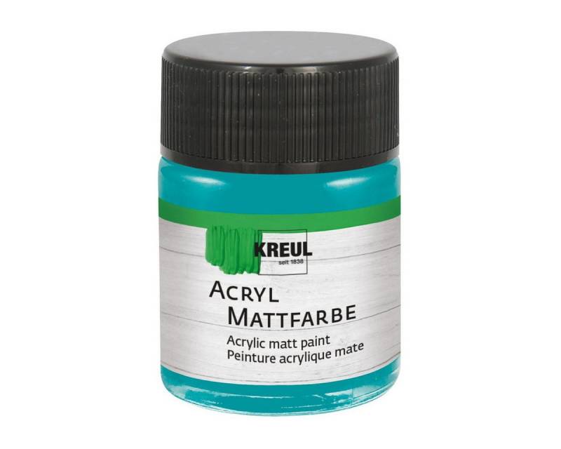 C. KREUL Acrylfarbe KREUL Acryl Mattfarbe türkis 50ml Glas von C. KREUL