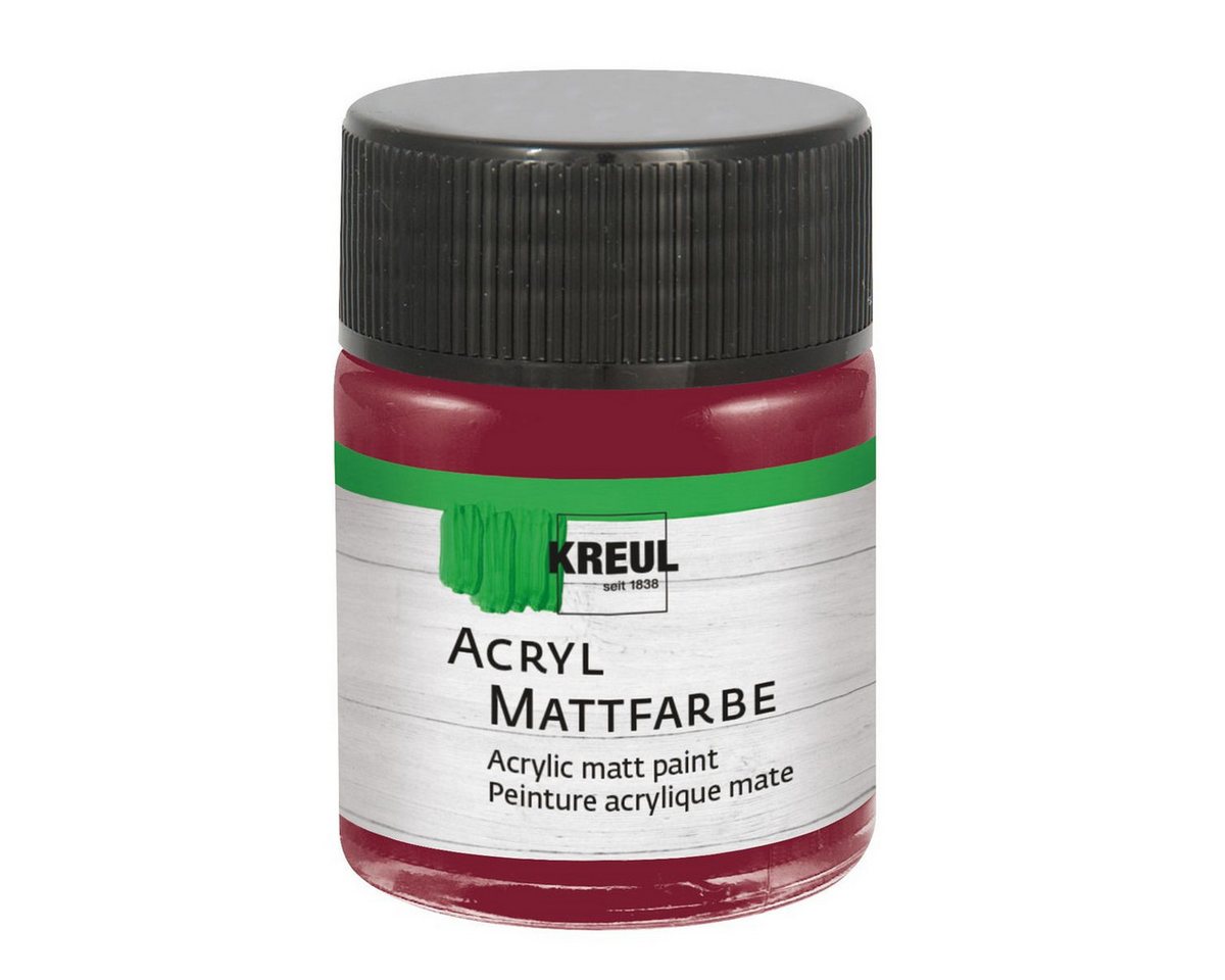 C. KREUL Acrylfarbe KREUL Acryl Mattfarbe weinrot 50ml Glas C. KREUL Acrylfarbe KREUL Acryl Mattfarbe weinrot 50ml Glas von C. KREUL