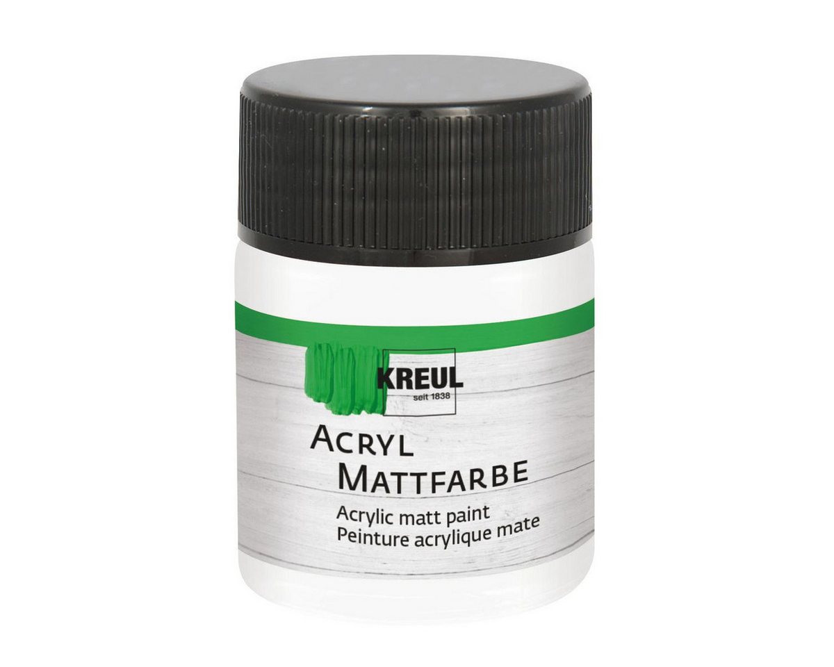 C. KREUL Acrylfarbe KREUL Acryl Mattfarbe weiß 50ml Glas C. KREUL Acrylfarbe KREUL Acryl Mattfarbe weiß 50ml Glas von C. KREUL