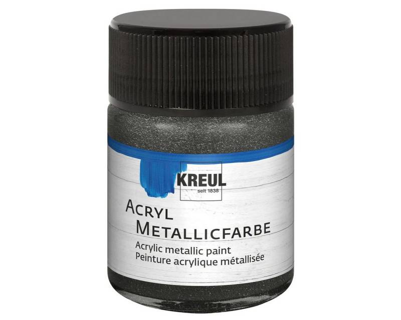 C. KREUL Acrylfarbe KREUL Acryl Metallicfarbe anthrazit 50ml Glas C. KREUL Acrylfarbe KREUL Acryl Metallicfarbe anthrazit 50ml Glas von C. KREUL