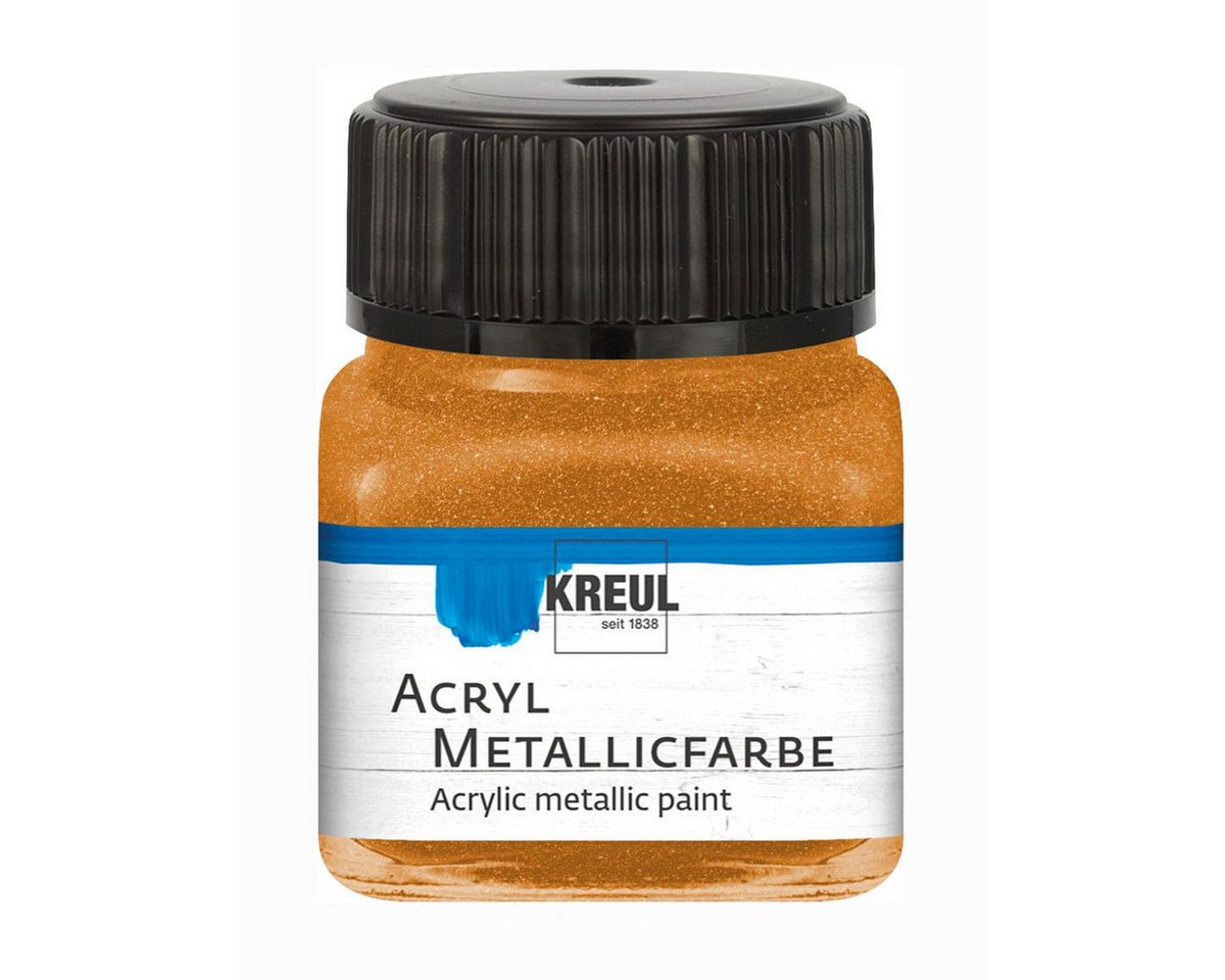 C. KREUL Acrylfarbe KREUL Acryl Metallicfarbe goldbronze 20ml Glas C. KREUL Acrylfarbe KREUL Acryl Metallicfarbe goldbronze 20ml Glas von C. KREUL