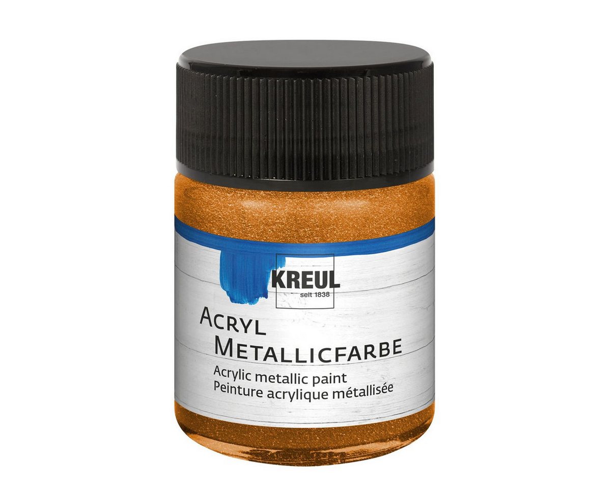 C. KREUL Acrylfarbe KREUL Acryl Metallicfarbe goldbronze 50ml Glas C. KREUL Acrylfarbe KREUL Acryl Metallicfarbe goldbronze 50ml Glas von C. KREUL