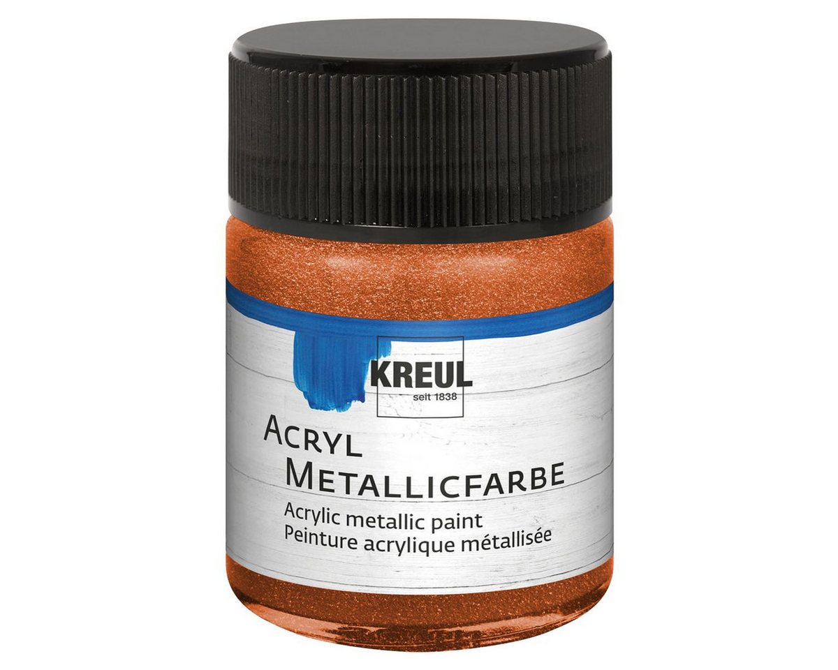 C. KREUL Acrylfarbe KREUL Acryl Metallicfarbe kupfer 50ml Glas C. KREUL Acrylfarbe KREUL Acryl Metallicfarbe kupfer 50ml Glas von C. KREUL