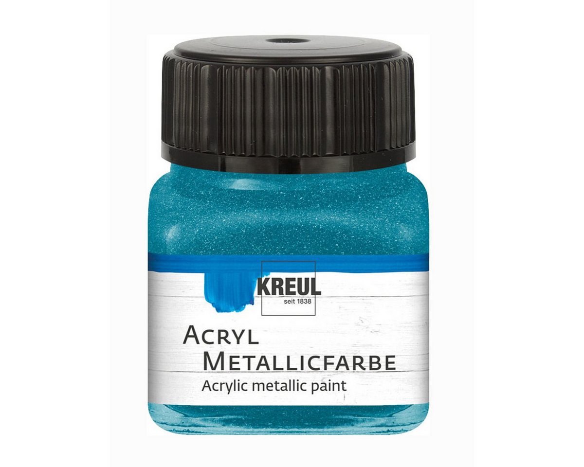C. KREUL Acrylfarbe KREUL Acryl Metallicfarbe petrol 20ml Glas C. KREUL Acrylfarbe KREUL Acryl Metallicfarbe petrol 20ml Glas von C. KREUL