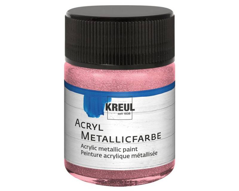 C. KREUL Acrylfarbe KREUL Acryl Metallicfarbe rosa 50ml Glas C. KREUL Acrylfarbe KREUL Acryl Metallicfarbe rosa 50ml Glas von C. KREUL