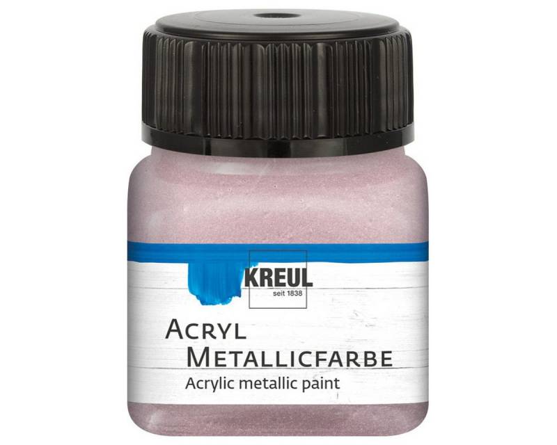 C. KREUL Acrylfarbe KREUL Acryl Metallicfarbe roségold 20ml Glas von C. KREUL