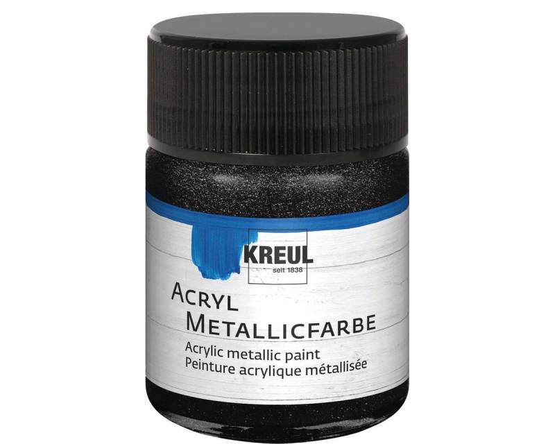 C. KREUL Acrylfarbe KREUL Acryl Metallicfarbe schwarz 50ml Glas C. KREUL Acrylfarbe KREUL Acryl Metallicfarbe schwarz 50ml Glas von C. KREUL