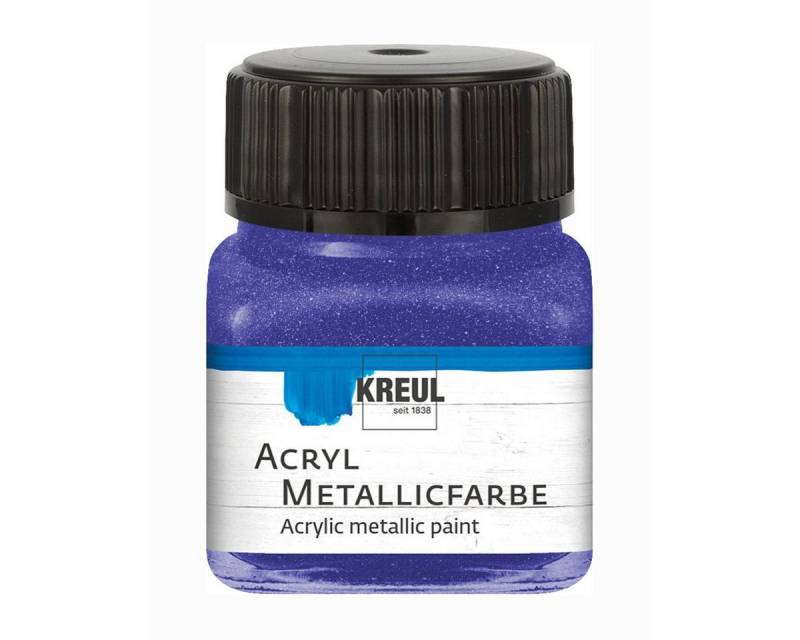 C. KREUL Acrylfarbe KREUL Acryl Metallicfarbe violett 20ml Glas von C. KREUL