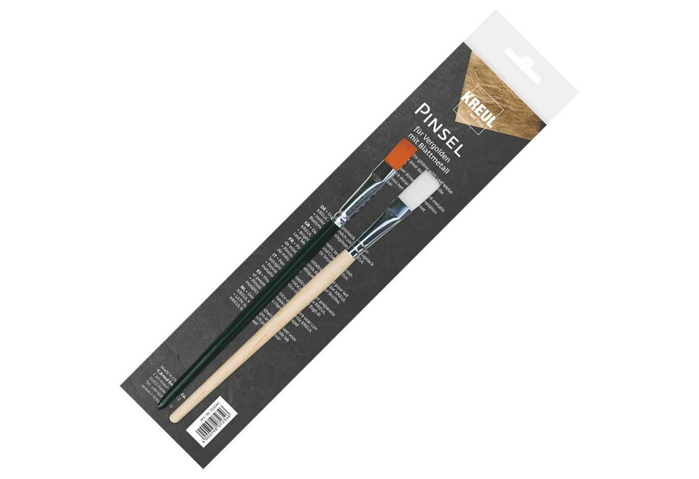C. KREUL Pinsel Pinsel für Vergolden mit Blattmetall 2er Set, (2er Set) von C. KREUL
