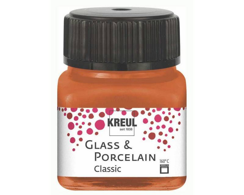 C. KREUL Porzellanfarbe KREUL Glass & Porcelain Farbe Classic metallic kupfer 20ml Glas von C. KREUL