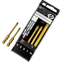 C.k Magma - c.k T3059 Glasbohrer-Set 5teilig 4 mm, 5 mm, 6 mm, 7 mm, 10 mm 1 Set von C.K MAGMA