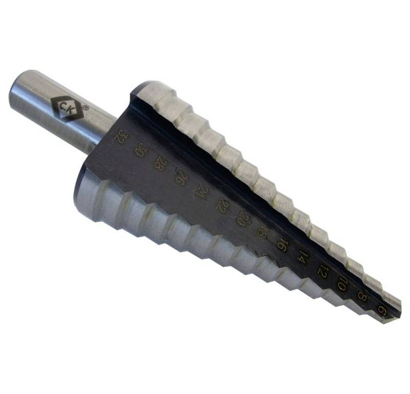 C.K Metallbohrer C.K T3011 HSS Stufenbohrer 6 - 32 mm Gesamtlänge 91 mm 3-Flächenscha von C.K